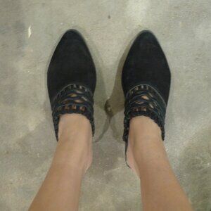 Jeffrey Campbell black mules